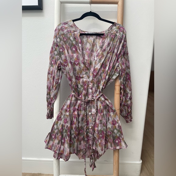 Zara multicolor print with braided belt - Picture 3 of 7